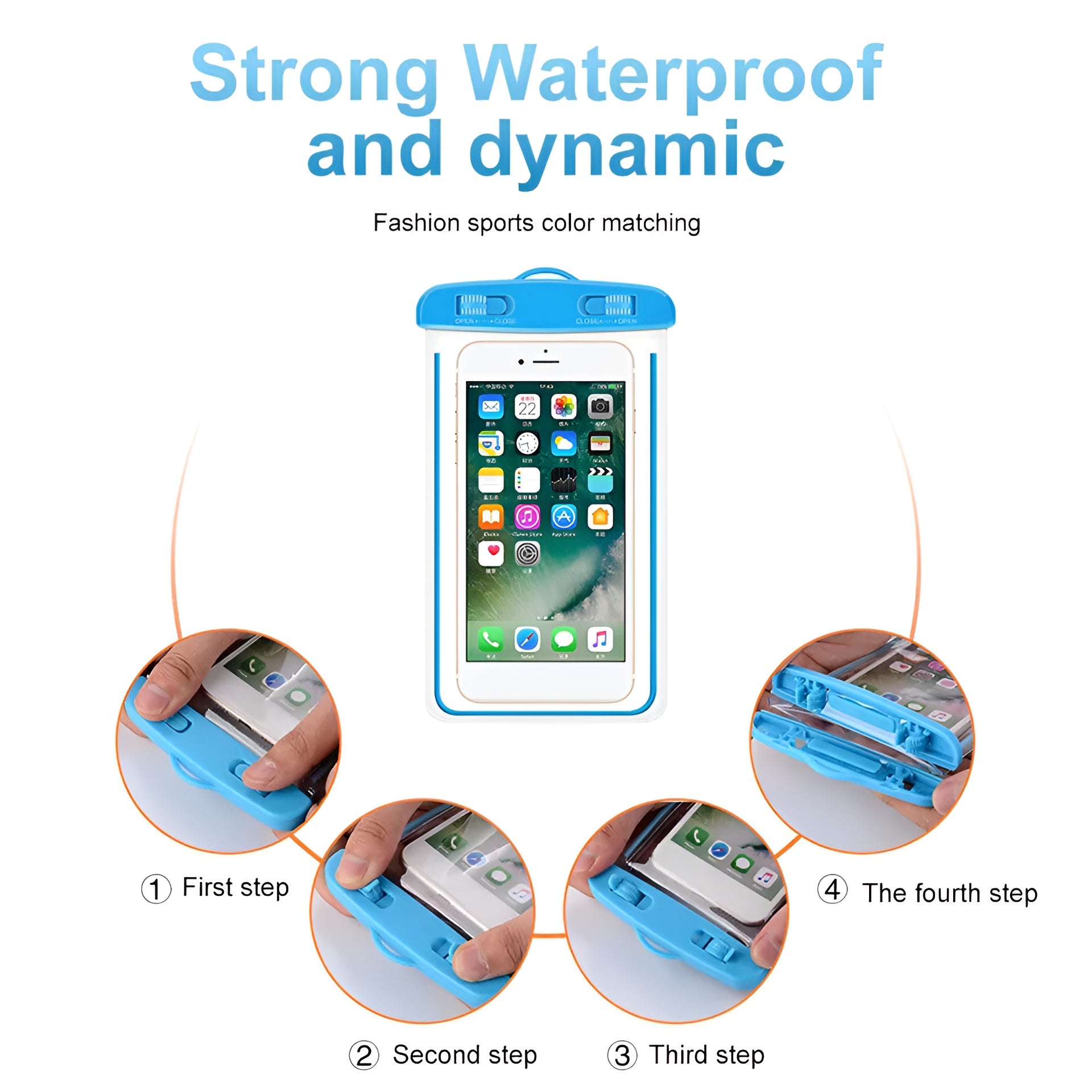 Universal Water Proof Mobile Pouch - Random color