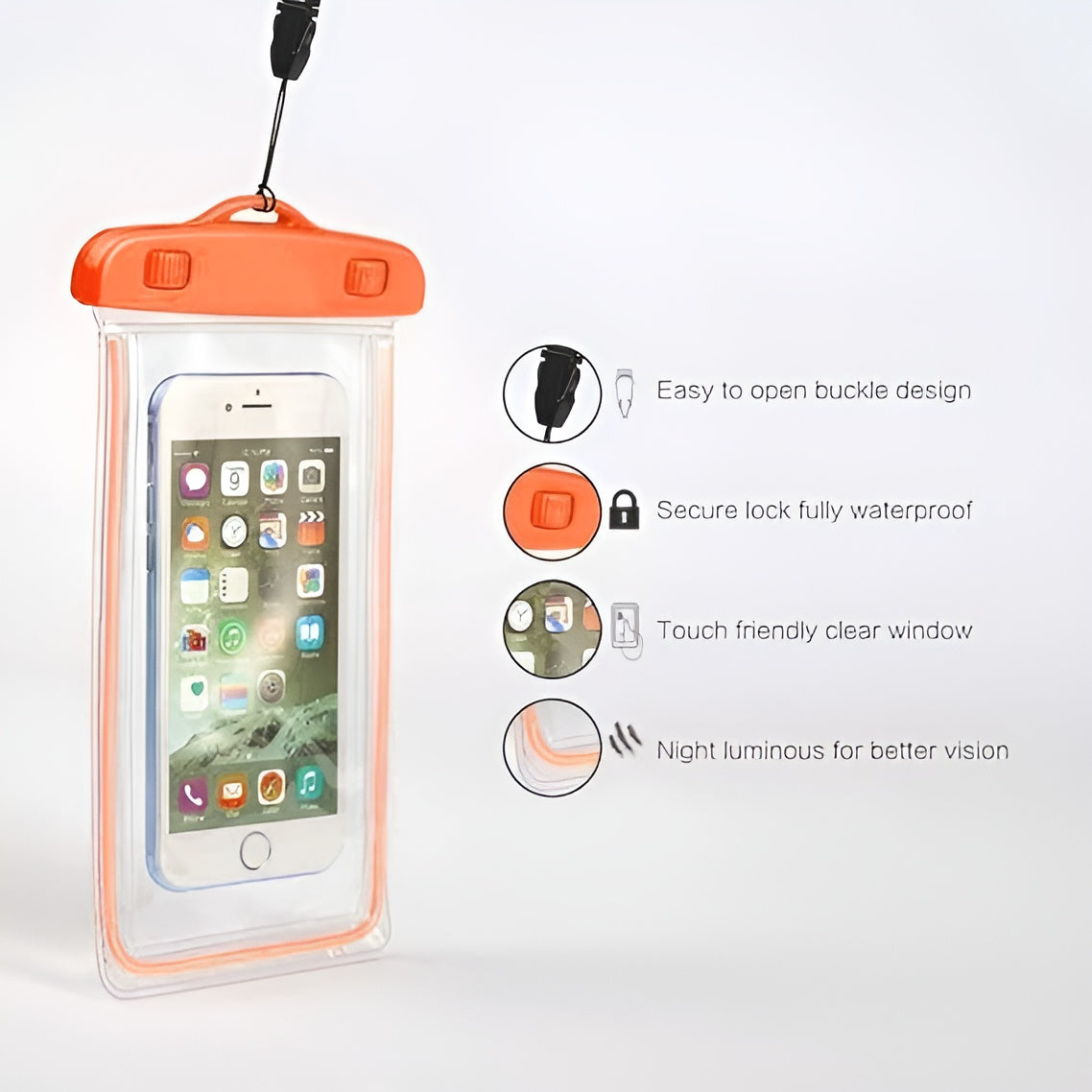 Universal Water Proof Mobile Pouch - Random color
