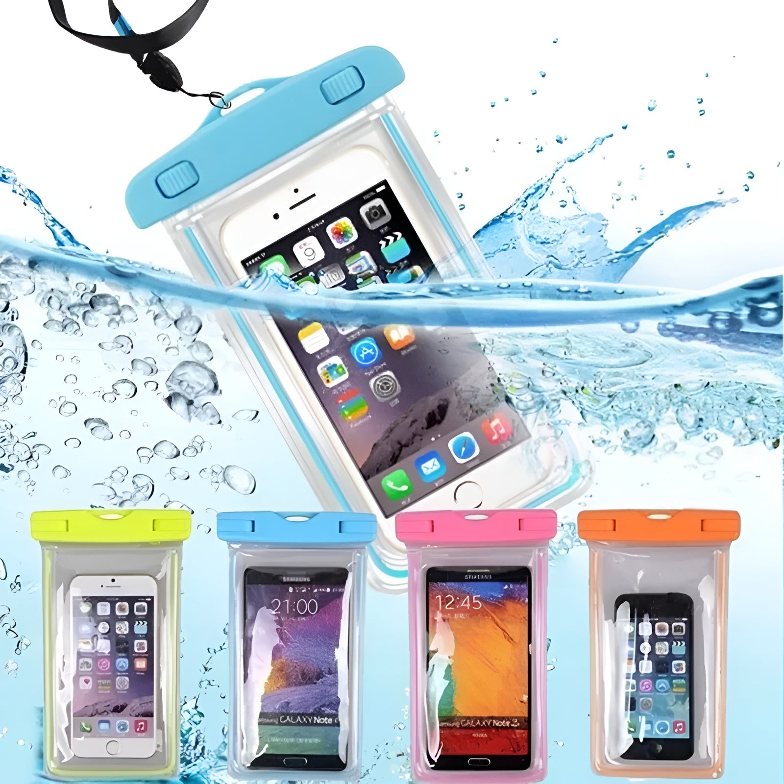 Universal Water Proof Mobile Pouch - Random color