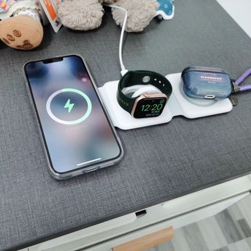 15W 3 in 1 Magnetic Wireless Charger Phone