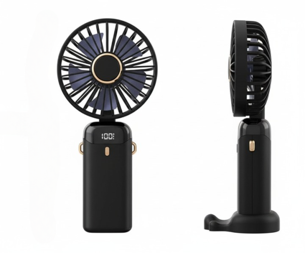 Led Digital Display Rechargeable Fan
