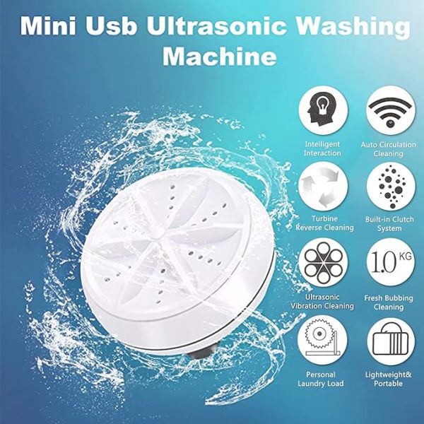 Portable Usb Travel Turbo Mini Washer