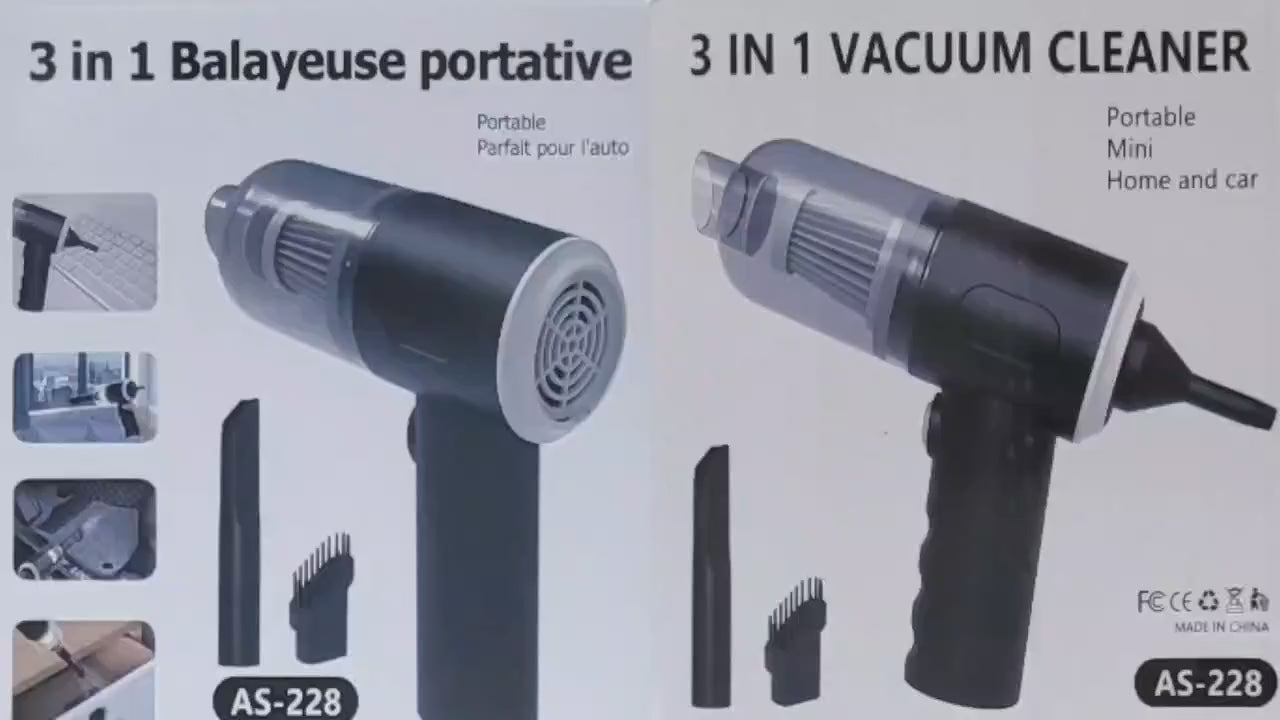 3 In 1 Portable Vacuum Cleaner