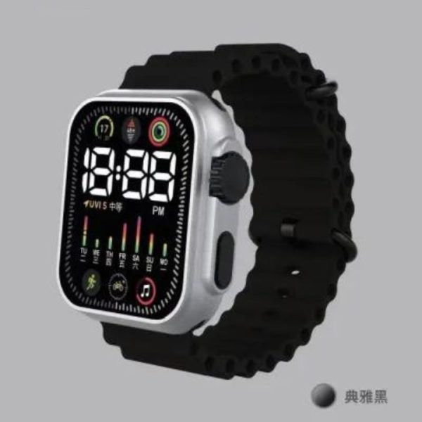 Salicon Digital Display Strap Watch