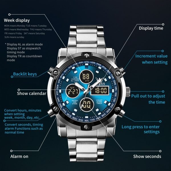 Skemie 1389 Men’s Digital Analog Watch